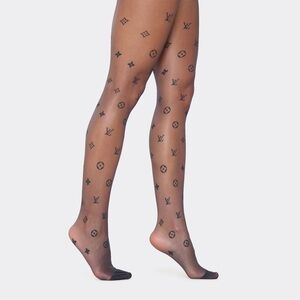 Fashion logo LV tights